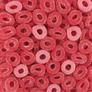Anneaux sucrés goût fraises(100G)