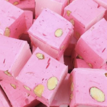 Cubes nougat framboise(5unité)