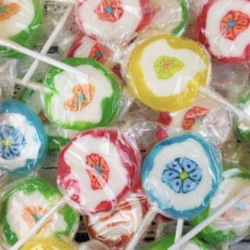 Sucettes ROCK fruit et fleurs(1unité)