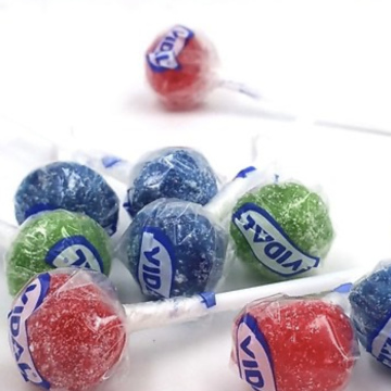 Sucettes bicolores tache langues(1unité)